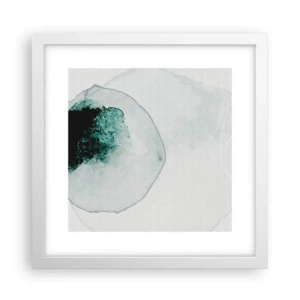 Poster in einem weißen Rahmen - In einem Tropfen Wasser - 30x30 cm