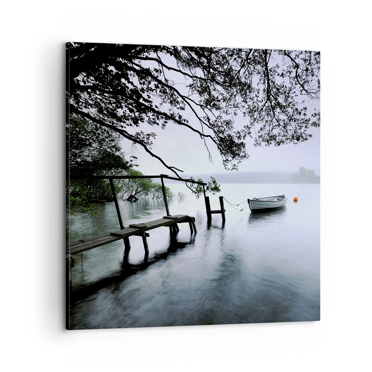 Bild auf Leinwand - Leinwandbild - Du ruhst dich schon aus - 50x50 cm