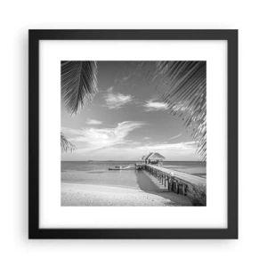 Poster in einem schwarzem Rahmen - Erinnerung oder Traum? - 30x30 cm