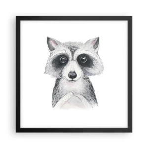 Poster in einem schwarzem Rahmen - Ein Moment zum Bewegen - 40x40 cm