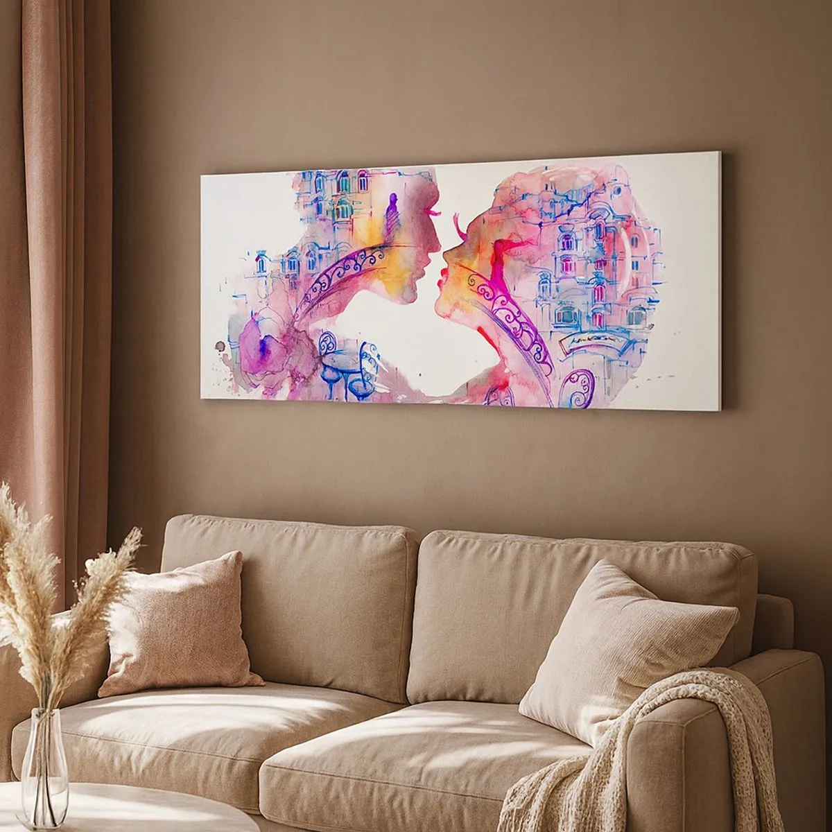 Bild auf Leinwand - Leinwandbild - Die geheime Seufzerbrücke - 100x40 cm