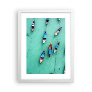 Poster in einem weißen Rahmen - In freudiger Erwartung - 30x40 cm