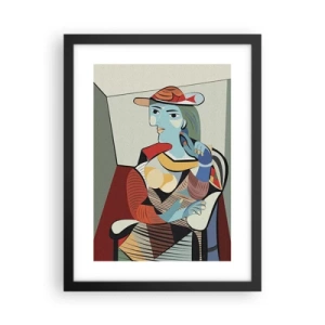 Poster in einem schwarzem Rahmen - Gesehen mit den Augen von Picasso - 30x40 cm