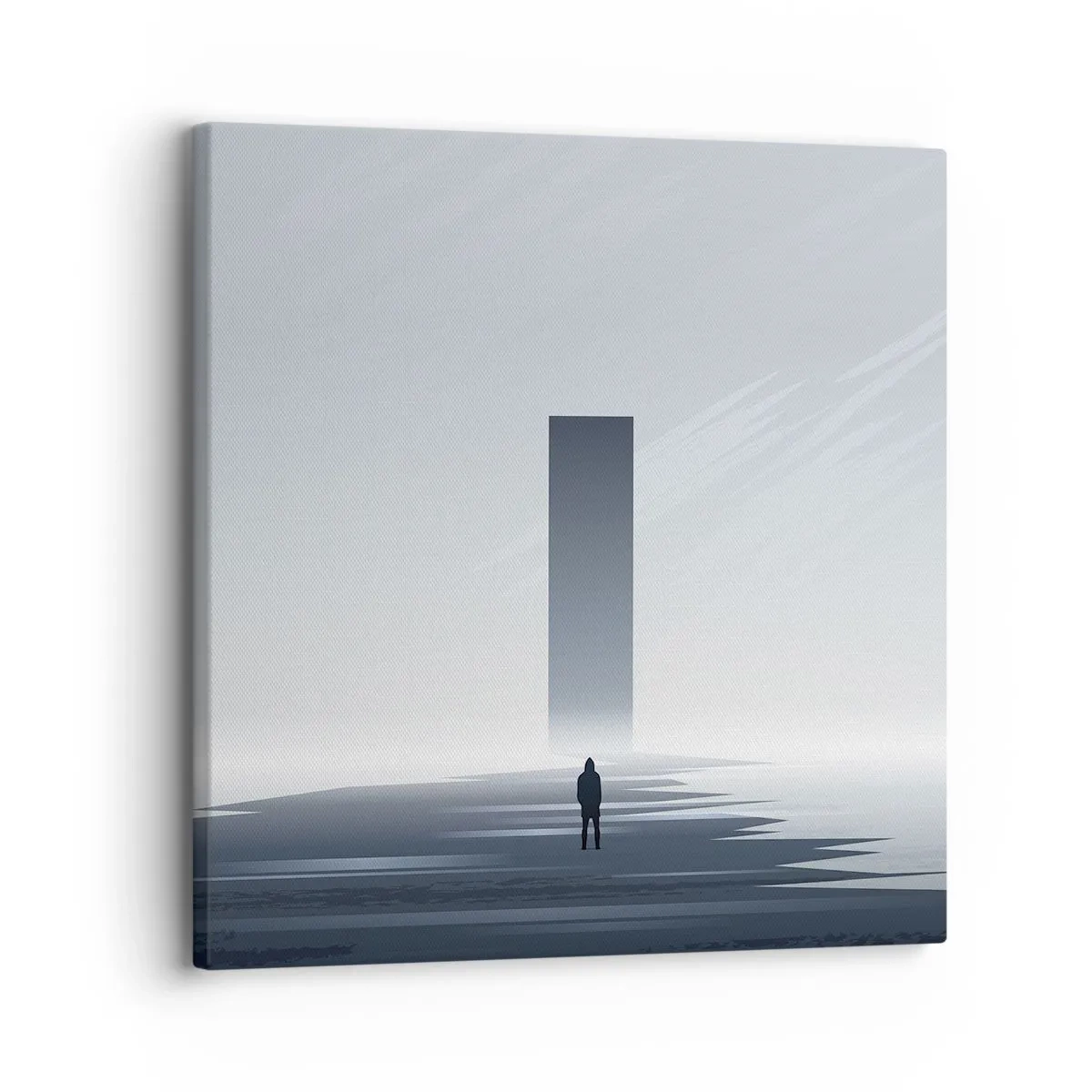 Bild auf Leinwand - Leinwandbild - Chance oder Bedrohung? - 30x30 cm