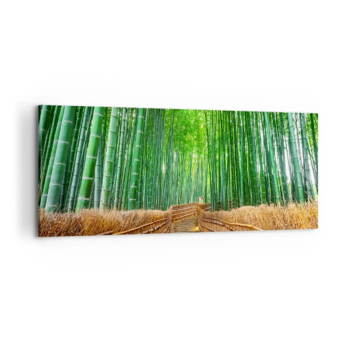 Bild auf Leinwand - Leinwandbild - Die Essenz der asiatischen Natur - 100x40 cm