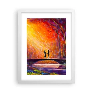 Poster in einem weißen Rahmen - Der Himmel liebt sie auch - 30x40 cm