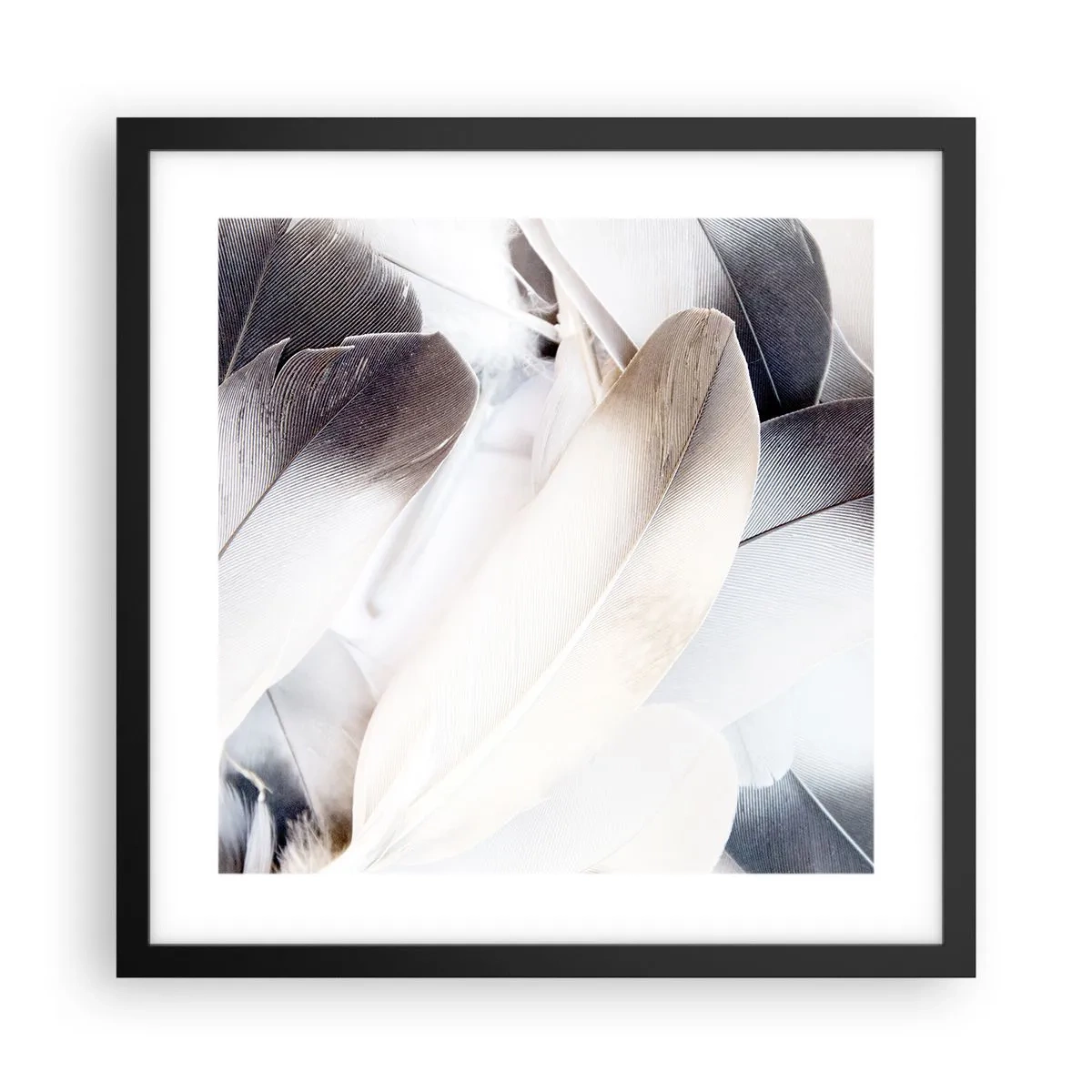 Poster in einem schwarzem Rahmen - Fast engelhaft - 40x40 cm