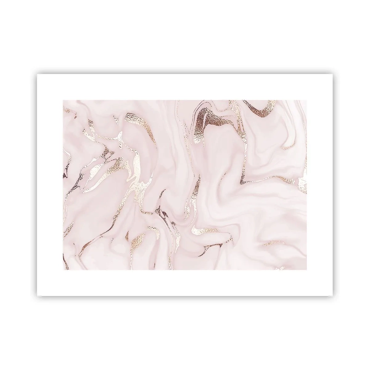 Poster - In einem rosa Schal - 40x30 cm