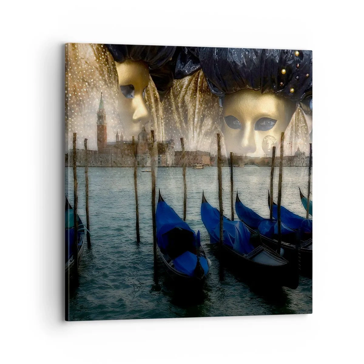 Bild auf Leinwand - Leinwandbild - Es ist Zeit, den Karneval zu starten - 70x70 cm