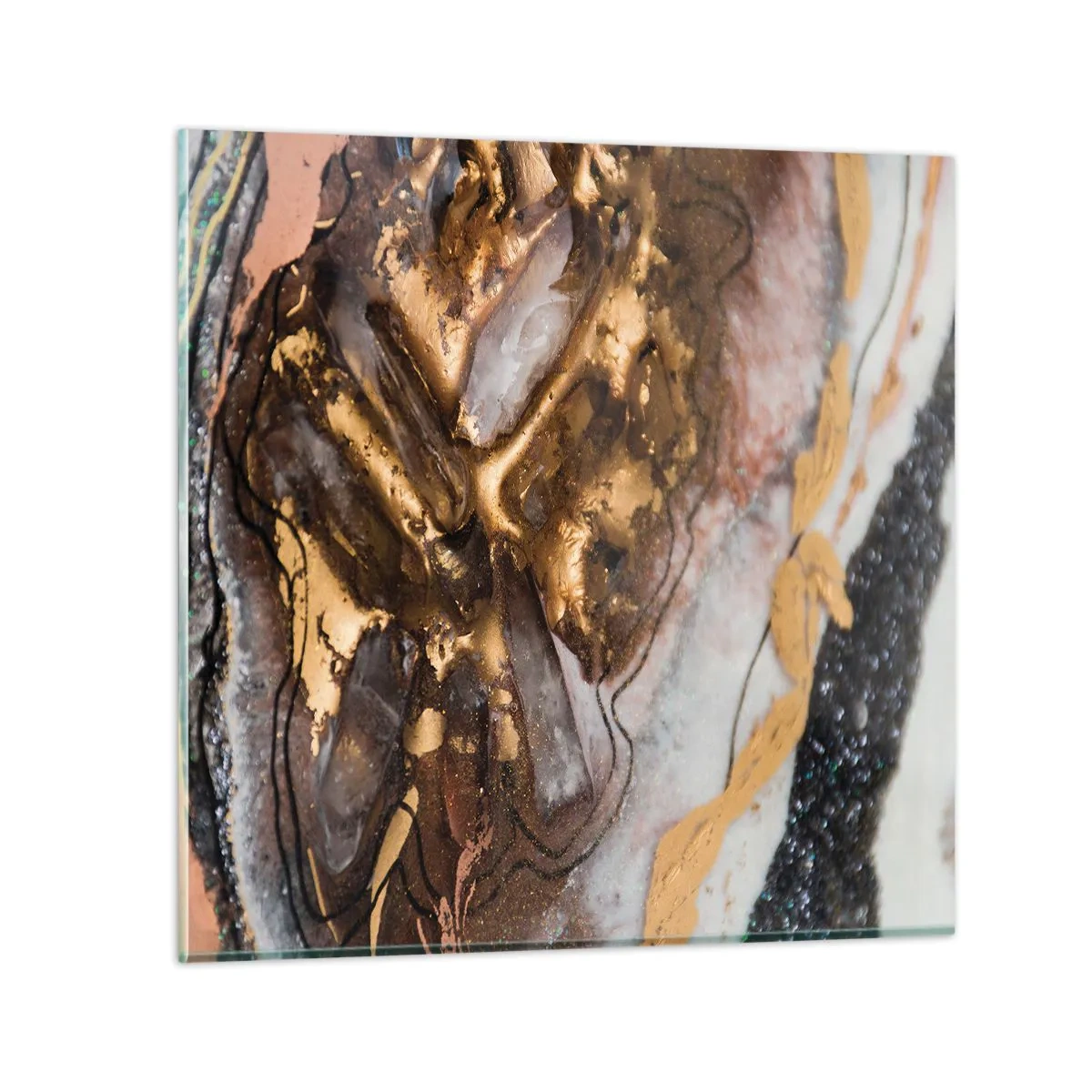 Glasbild - Bild auf glas - Das Element der Erde - 30x30 cm