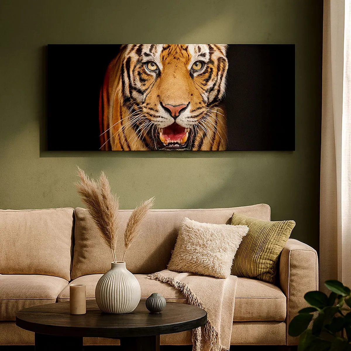 Bild auf Leinwand - Leinwandbild - Wild im Herzen - 100x40 cm