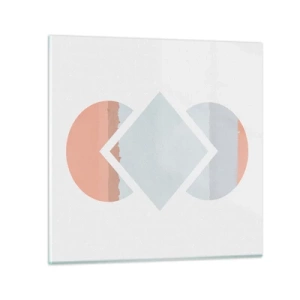 Glasbild - Bild auf glas - Die Situation ist klar - 70x70 cm