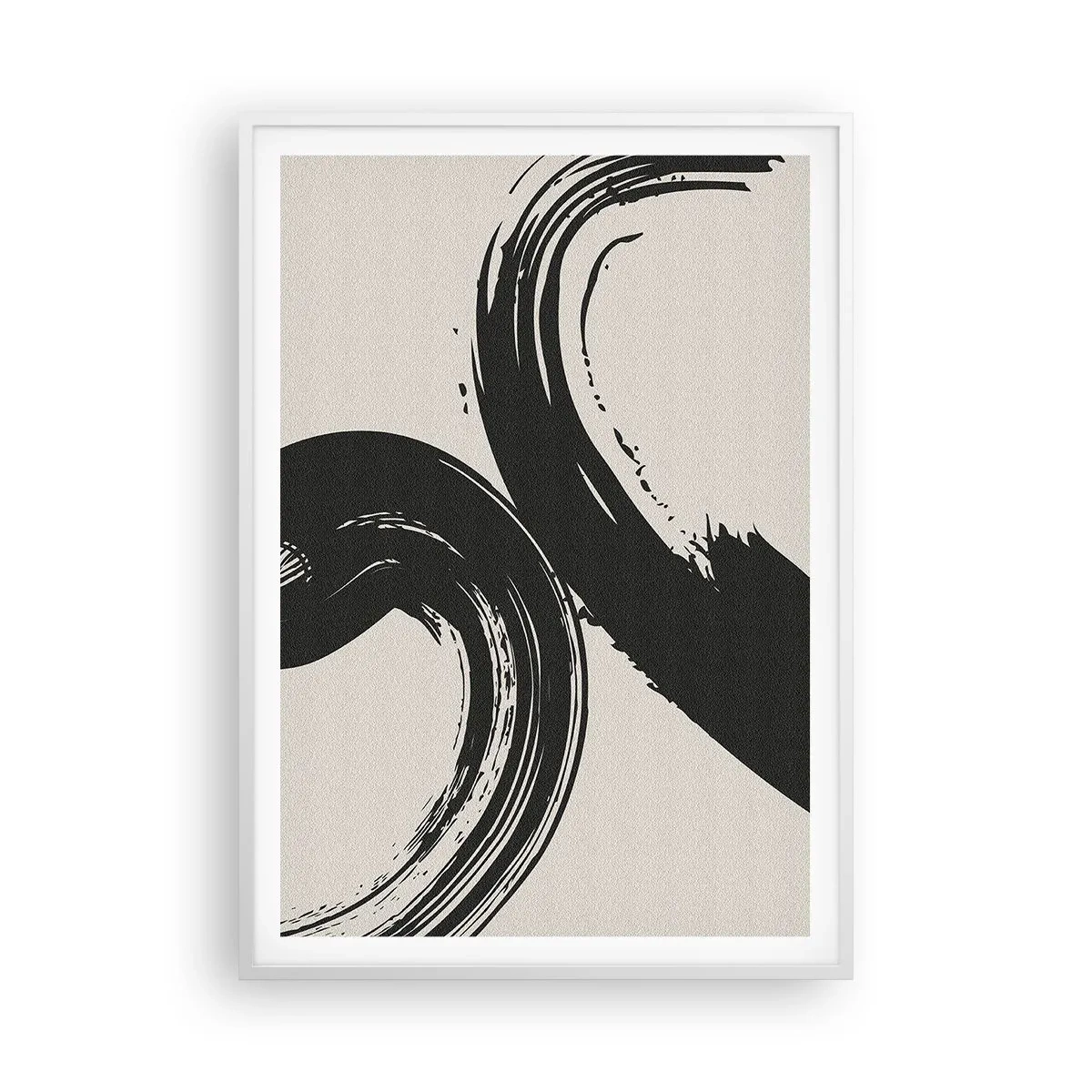 Poster in einem weißen Rahmen - Ausladend und kreisförmig - 70x100 cm