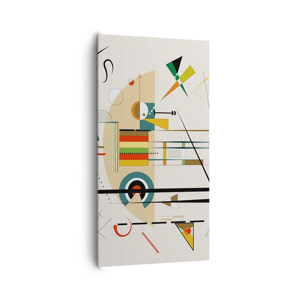 Bild auf Leinwand - Leinwandbild - Und die Welt lacht - 65x120 cm