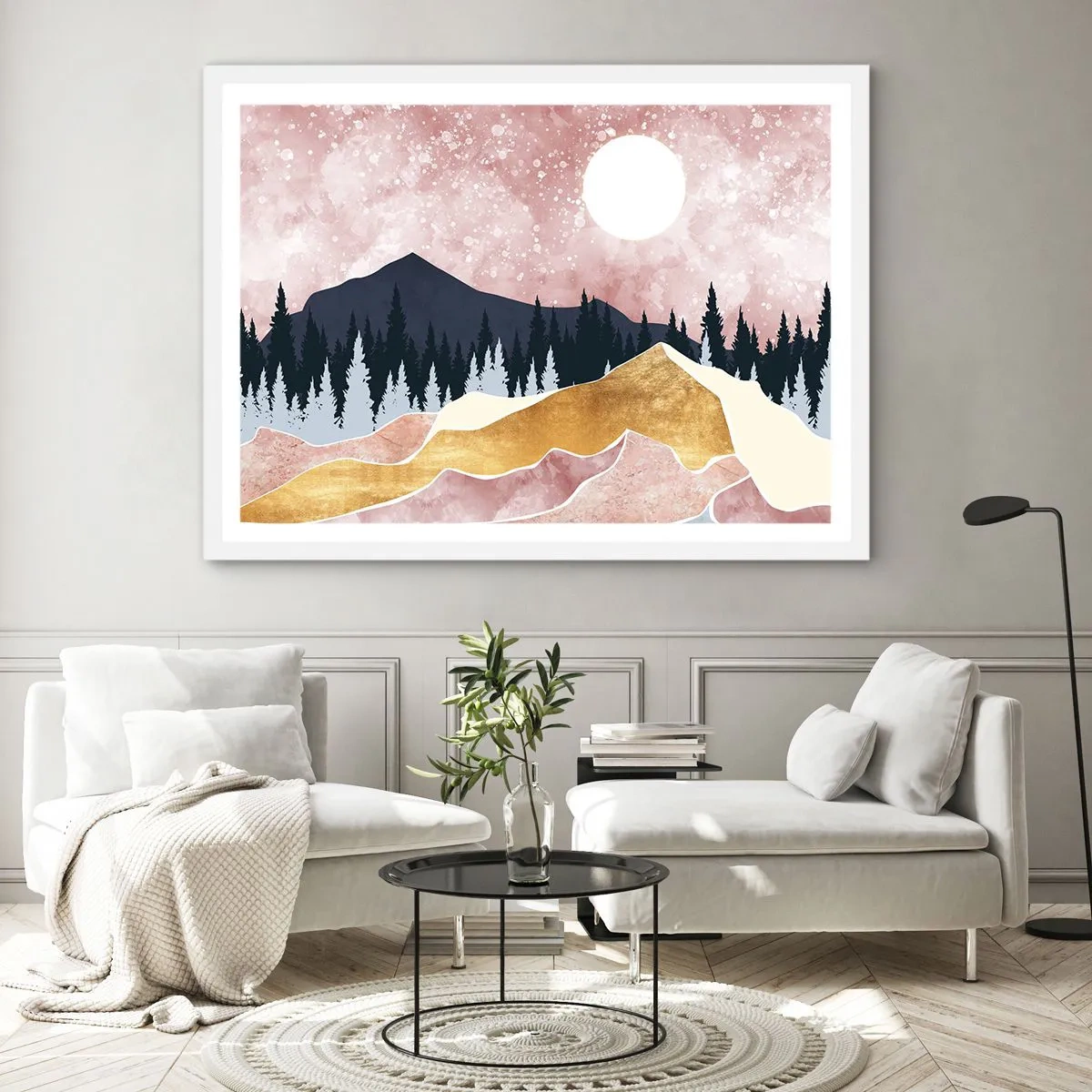 Poster in einem weißen Rahmen - Nachtwache - 100x70 cm