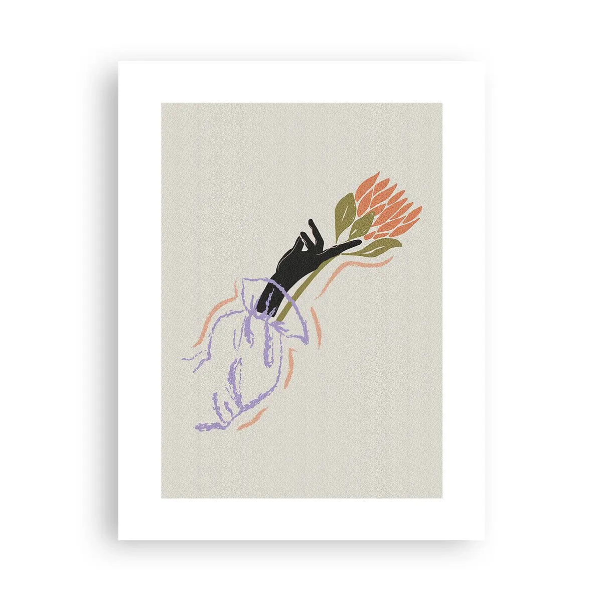 Poster - Schwesterliche Berührung - 30x40 cm