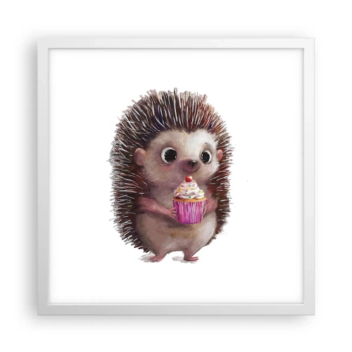 Poster in einem weißen Rahmen - Der Feiertag ist jeden Tag - 40x40 cm