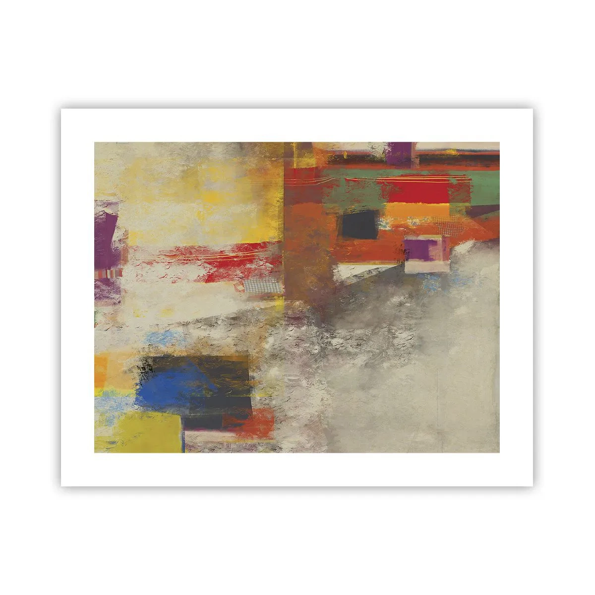 Poster - Geometrie der Farben - 50x40 cm