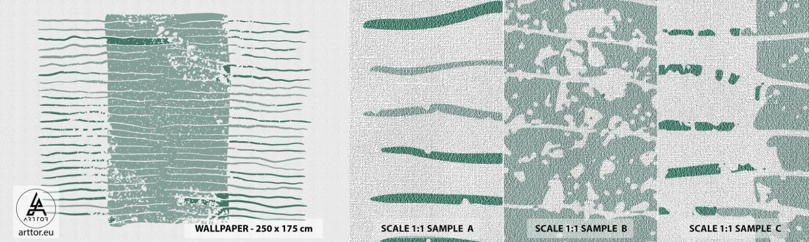 Fototapeten Muster Premium Canvas - Marine Abstraktion - Minimalismus, Pastell, Hipster - 100x30 cm