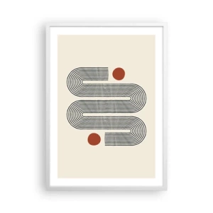 Poster in einem weißen Rahmen - Vom Anfang bis zum Ende - 50x70 cm