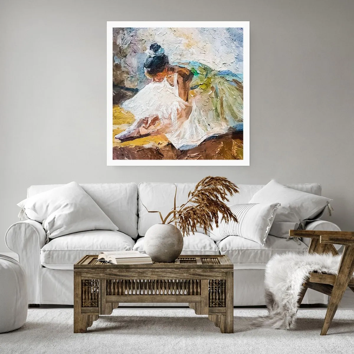 Poster - Aus einem Gemälde von Degas - 30x30 cm