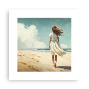 Poster - Der Sonne und dem Wind begegnen - 30x30 cm