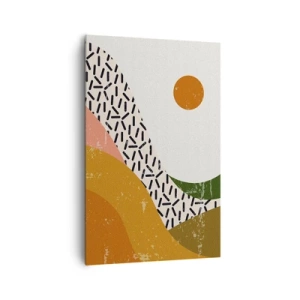Bild auf Leinwand - Leinwandbild - Solare Abstraktion - 80x120 cm