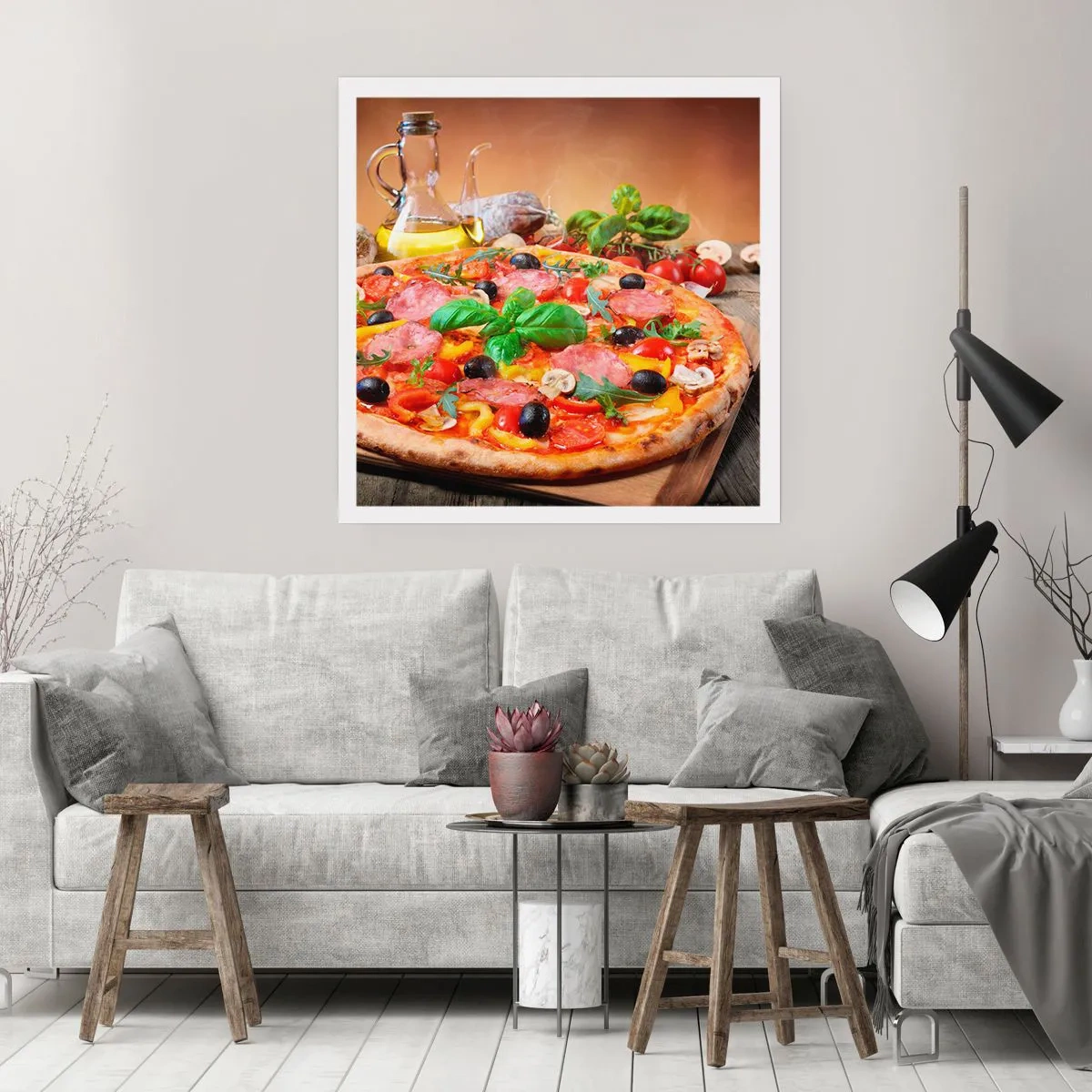 Poster - Mit echtem italienischem Flair - 40x40 cm