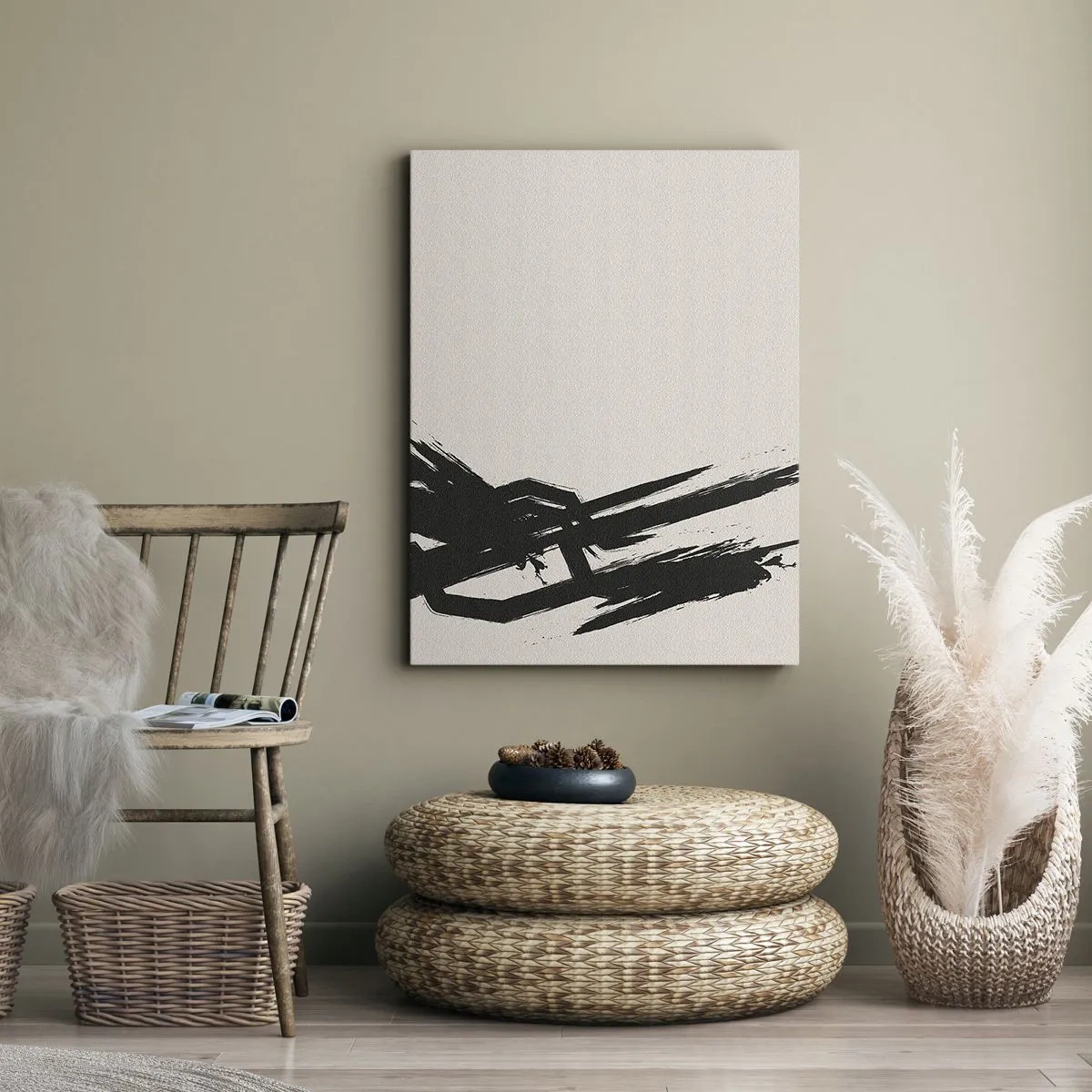 Bild auf Leinwand - Leinwandbild - Unaufhaltsamer Trieb - 55x100 cm