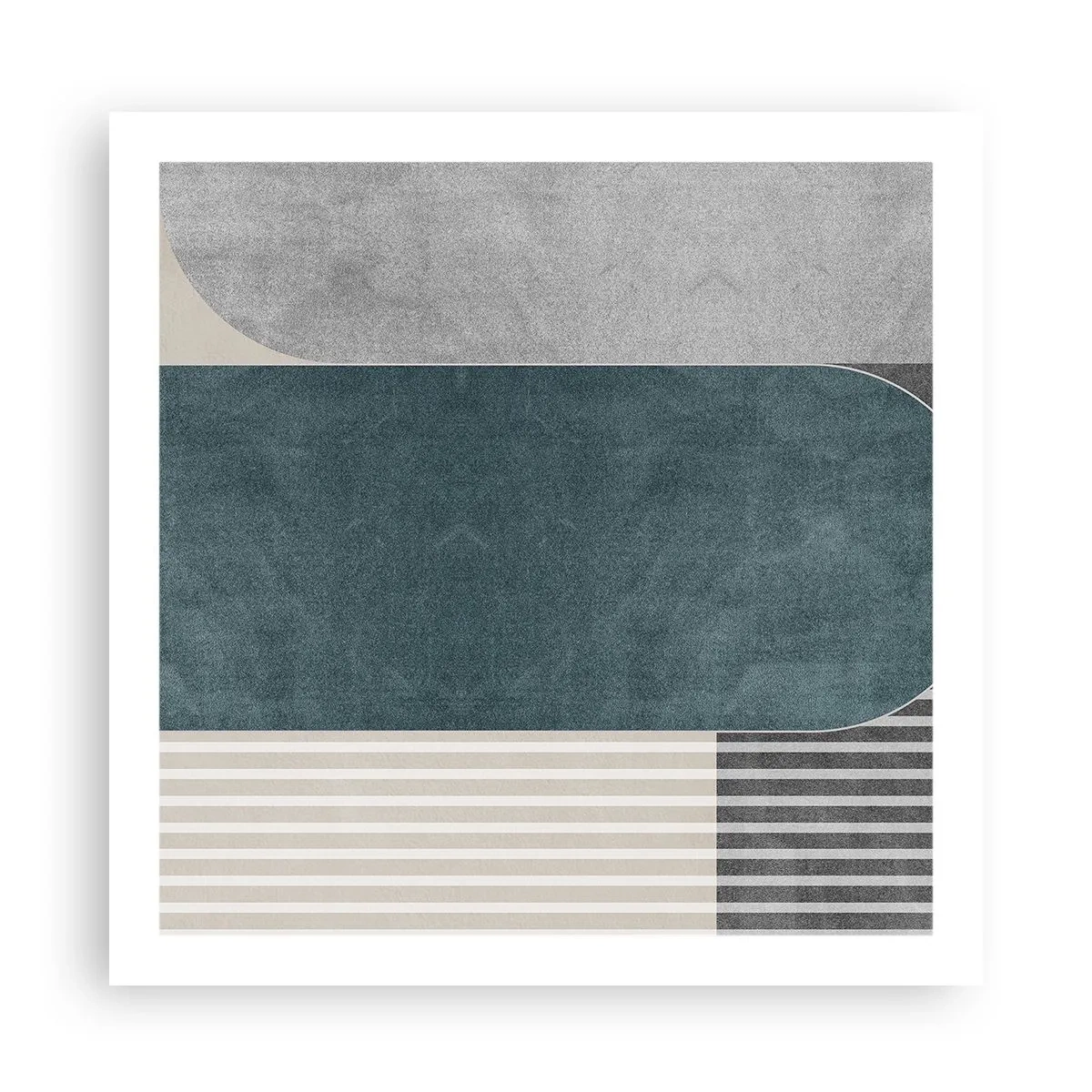 Poster - Komposition auf der Ebene - 60x60 cm