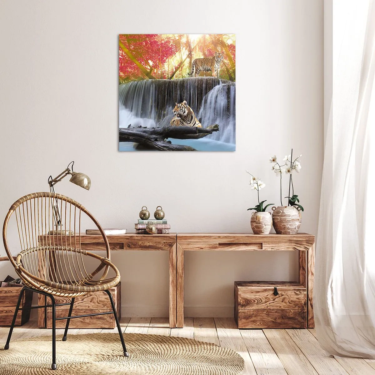 Bild auf Leinwand - Leinwandbild - Surreale Landschaft - 70x70 cm