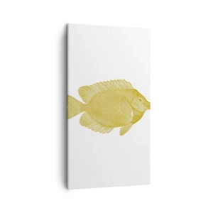 Bild auf Leinwand - Leinwandbild - Fisch und das war’s - 45x80 cm