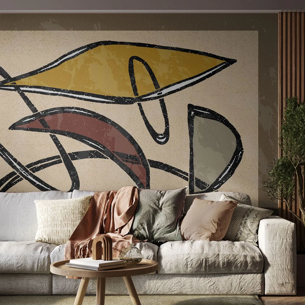 Fototapete Premium Sand - Vertikale und Horizontale - Modern, Abstraktion, Stück - 450x315 cm