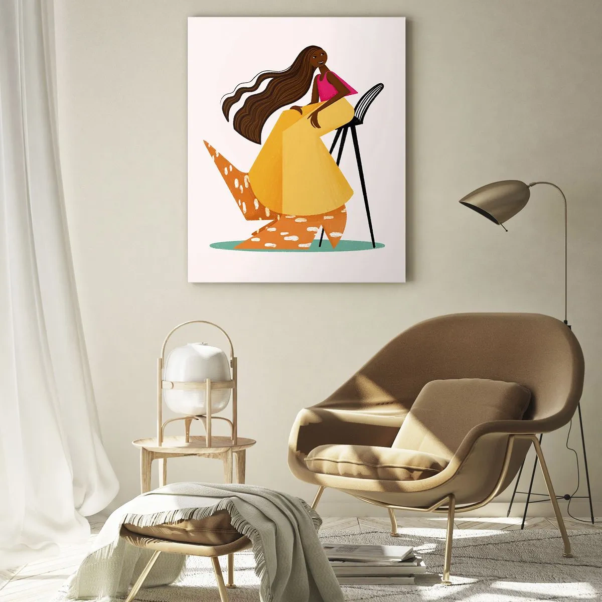 Glasbild - Bild auf glas - Mode macht auch Spaß - 80x120 cm