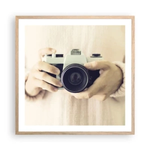 Poster in einem Rahmen aus heller Eiche - Um mehr zu sehen ... - 60x60 cm