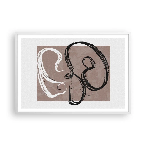 Poster in einem weißen Rahmen - Komposition – die Suche nach Fülle - 100x70 cm