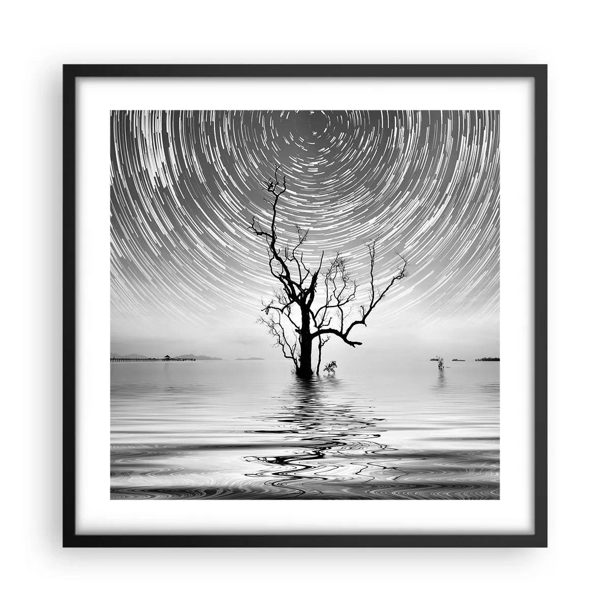 Poster in einem schwarzem Rahmen - Eine Sinfonie der Natur - 50x50 cm