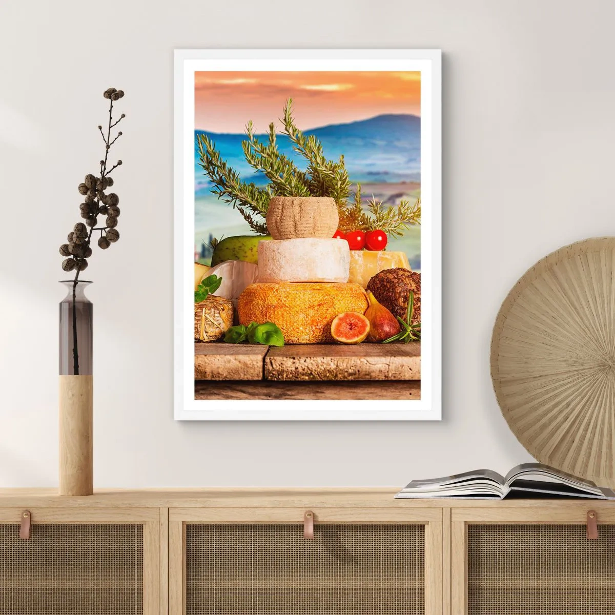 Poster in einem weißen Rahmen - Die italienische Lebensfreude - 70x100 cm