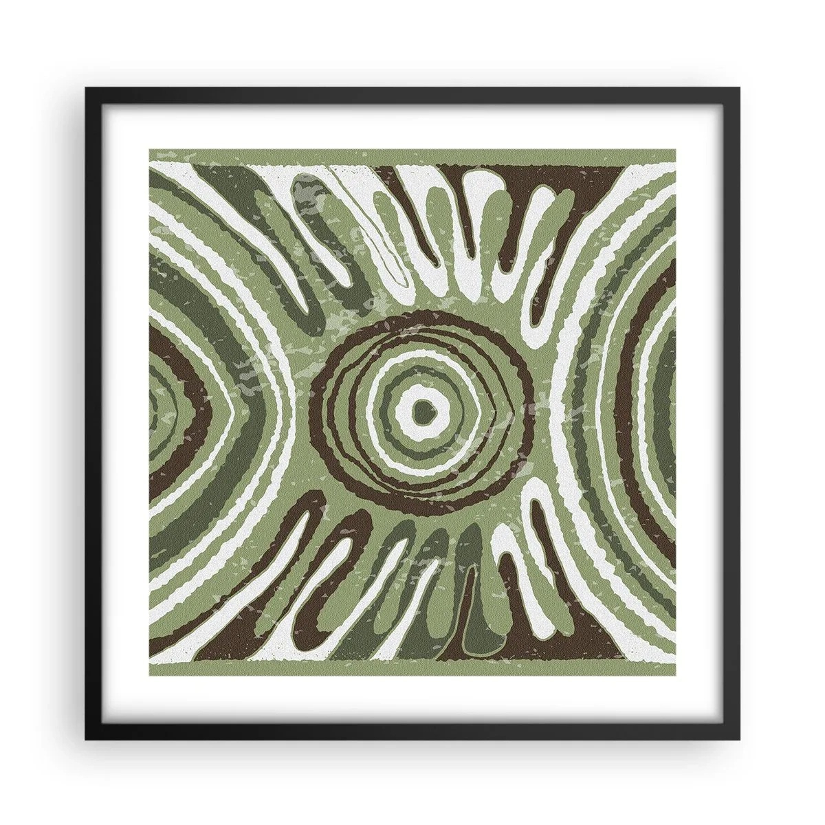 Poster in einem schwarzem Rahmen - Explosion von Emotionen - 50x50 cm