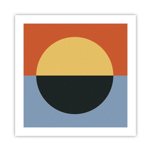 Poster - Eine Komposition aus Wärme und Kühle - 50x50 cm