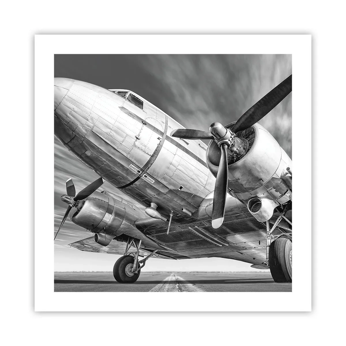 Poster - Immer flugbereit - 50x50 cm