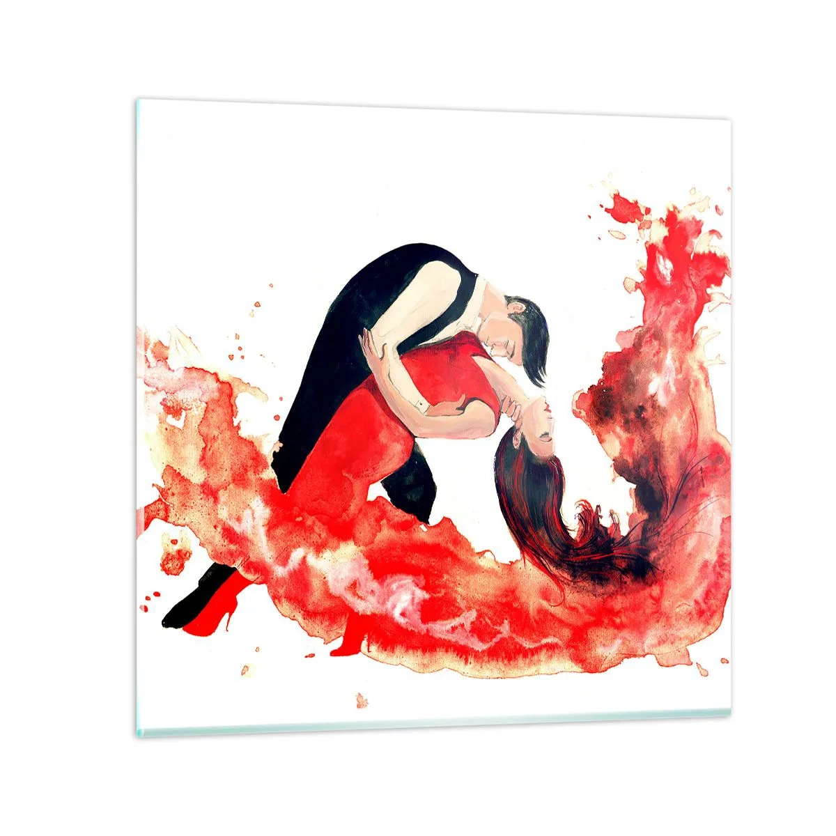 Glasbild - Bild auf glas - Tango - eine sinnliche Welle - 70x70 cm