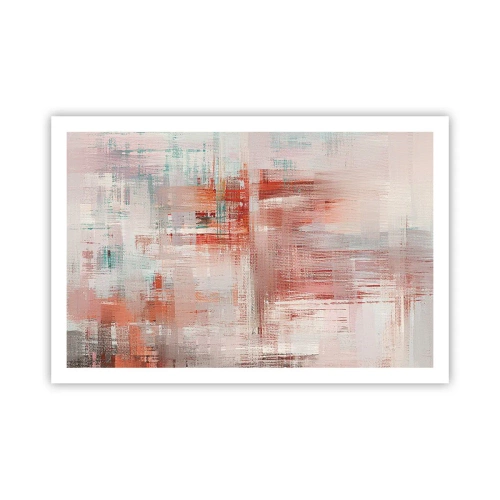 Poster - Dunstig. Aber rosa - 91x61 cm