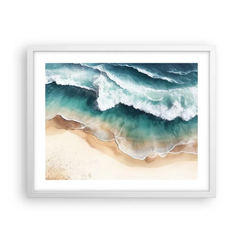 Poster in einem weißen Rahmen - Das ewige Treffen - 50x40 cm