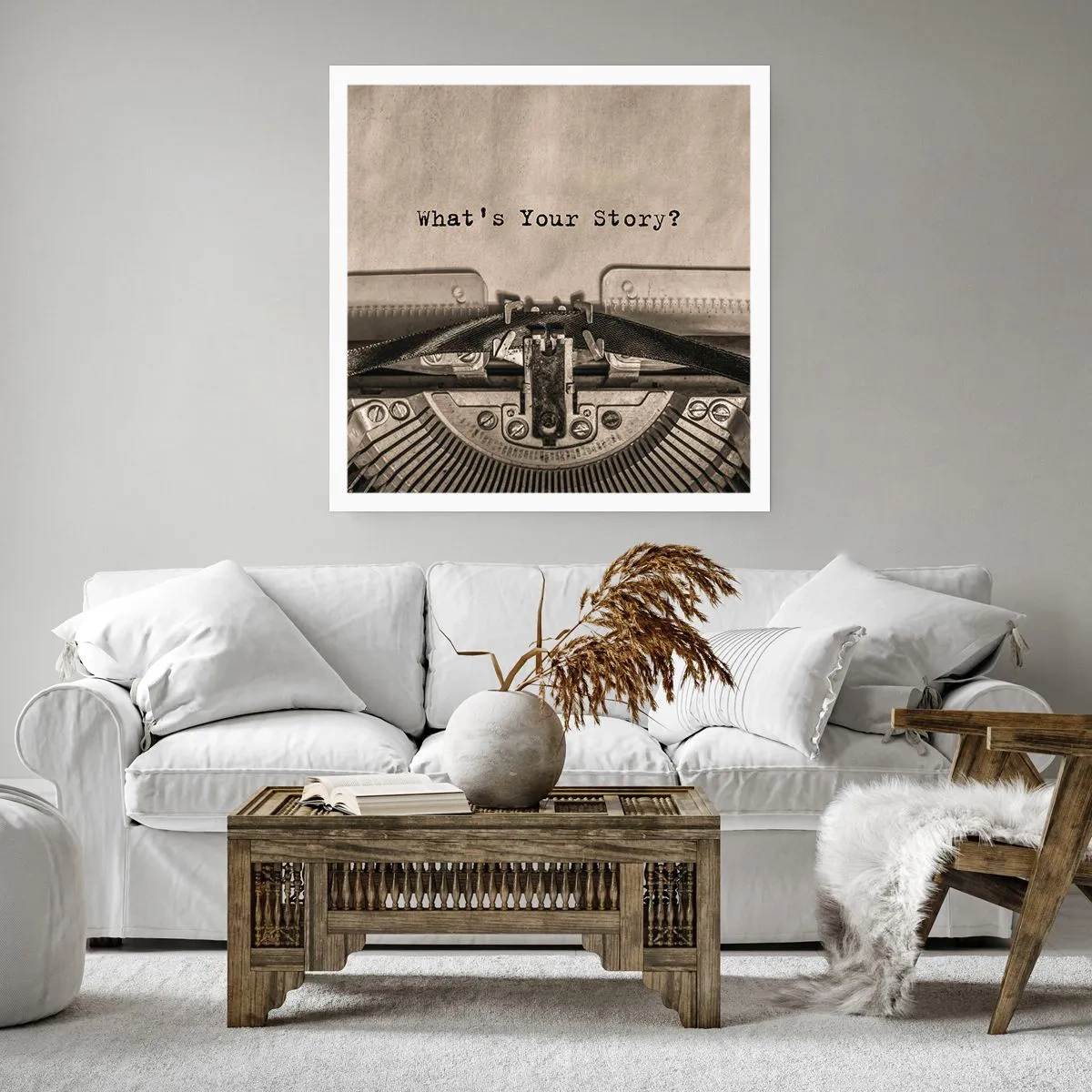 Poster - Erzähl es mir - 30x30 cm