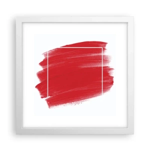 Poster in einem weißen Rahmen - Aus dem Rahmen - 30x30 cm