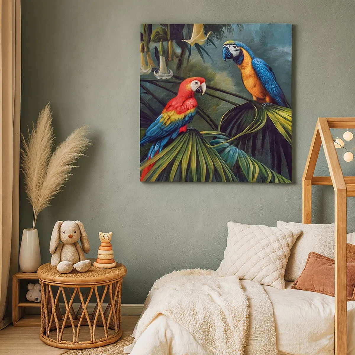 Bild auf Leinwand - Leinwandbild - Romantik in den Tropen - 30x30 cm