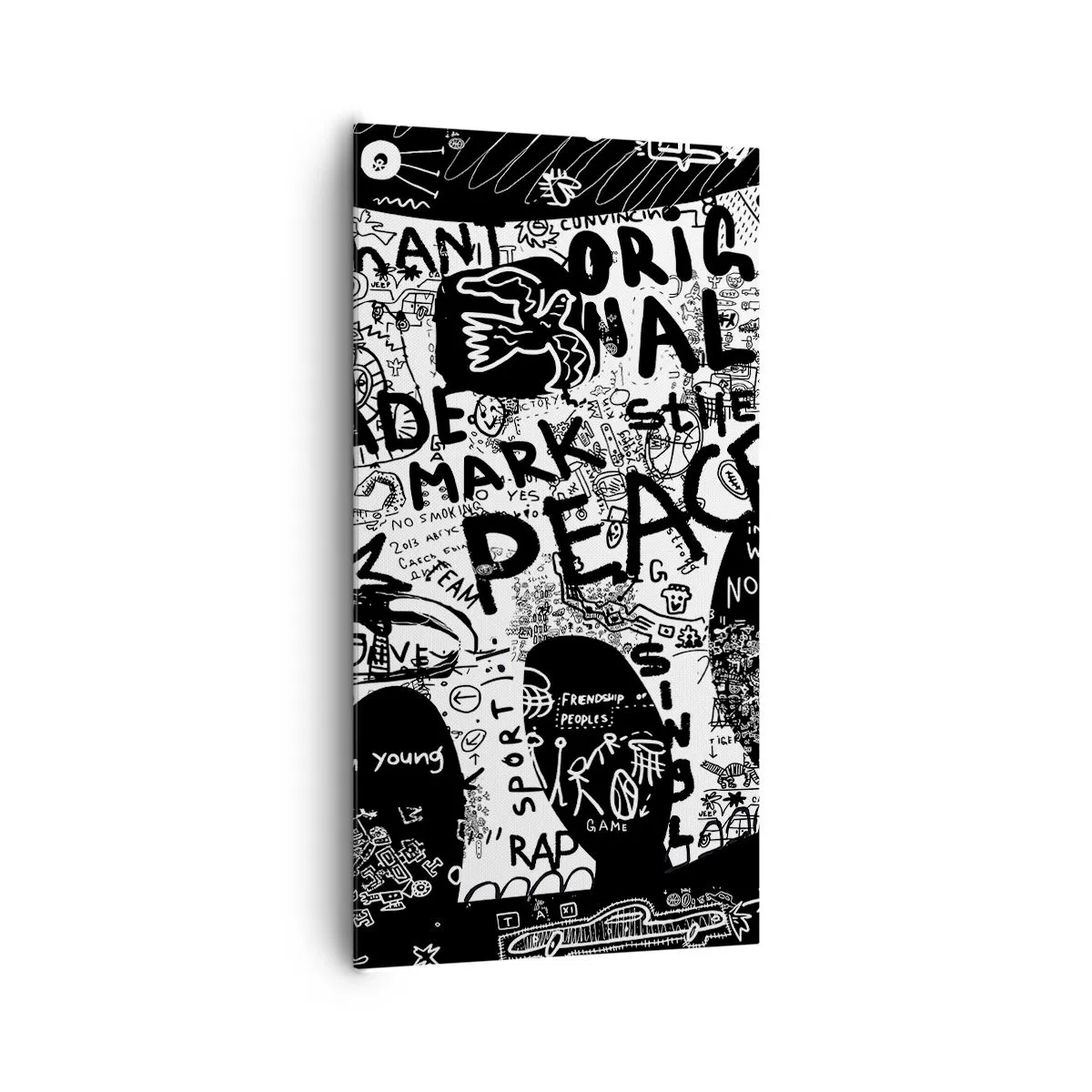 Bild auf Leinwand - Leinwandbild - Reiche Straßenwelt - 65x120 cm