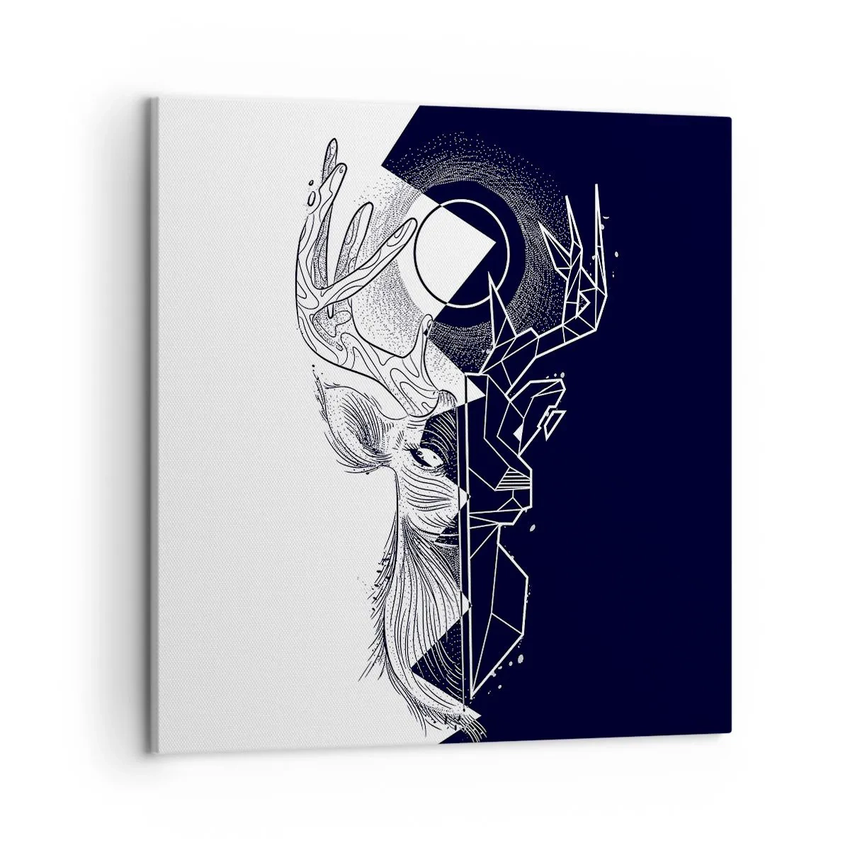 Bild auf Leinwand - Leinwandbild - Der Kampf und die Einheit der Gegensätze - 50x50 cm