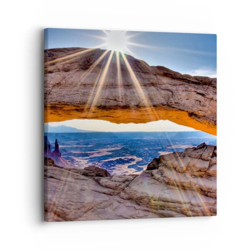 Bild auf Leinwand - Leinwandbild - Durch das Felsentor - 30x30 cm